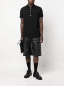 Balmain Piqué Polo Shirt With Monogram Motif