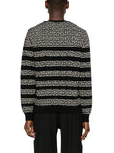 Maglione a costola labirinto Balmain PB