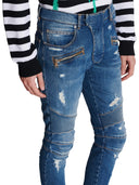 Balmain Skinny Jeans mit abgenutzter Wirkung