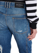 Balmain Skinny Jeans mit abgenutzter Wirkung