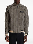 Chaqueta de bombardero Balmain con monograma Jacquard