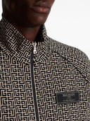 Chaqueta de bombardero Balmain con monograma Jacquard