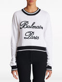 Balmain Crew Neck Sweater With Embroidery