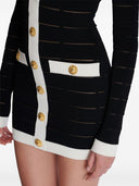 Balmain kurzes Kleid mit Dekoration