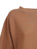 Fabiana Filippi Abito In Lana Cotone Punto Links Lurex Color Vimini