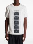 Balmain t -shirt med vintage tryk