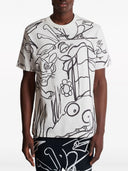 Camiseta Balmain con estampado gráfico para Disney