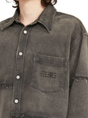 Mm6 Maison Margiela Cotton Shirt With Raw Cut Details