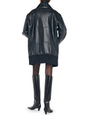 Giacca da moto oversize di Norma kamali sopra il ginocchio