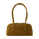 Bolso de hombro suave Boston EW Margesherwood de cuero marrón