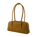 Bolso de hombro suave Boston EW Margesherwood de cuero marrón