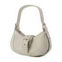 Hobo Brocle Shoulder Bag Osoi Leather Cream