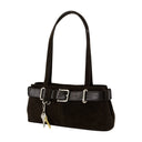 Brocle d'épaule mini sac osoi en cuir marron