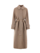 Brunello Cucinelli Single Breasted Coat In Wool And Cashmere