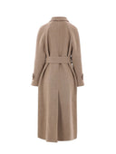 Brunello Cucinelli Single Breasted Coat In Wool And Cashmere