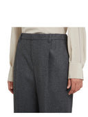 Pantaloni di lana grigia di Brunello