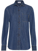 Brunello Cucinelli Denim Shirt With Monili Detail