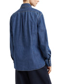 Brunello Cucinelli Denim Shirt With Monili Detail