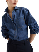 Brunello Cucinelli Denim Shirt With Monili Detail