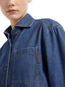Brunello Cucinelli Denim Shirt With Monili Detail