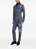 Dolce & Gabbana Straight Jeans mit abgenutztem Effekt