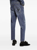 Dolce & Gabbana Straight Jeans mit abgenutztem Effekt