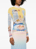 Casablanca top med tryk