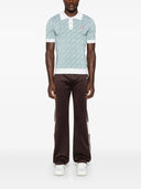 Casablanca Polo Shirt With Jacquard Monogram