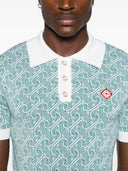 Casablanca Polo Shirt With Jacquard Monogram