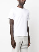 Thom Browne Short Sleeve Tee W/ 4 Bar Stripe In Milano Cotton