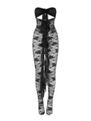 Oseree Lace Ruffle Jumpsuit
