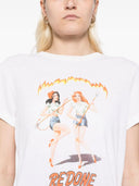 Re/Done T Shirt With Graphic Print