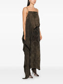 Uma wang lång jacquard klänning