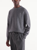 Maison Kitsune` Fox Patch geripptes Strickspringer