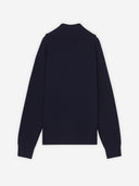 Maison Kitsune` Bold Fox Head Patch Half Zip Ribbed Jumper