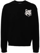 Maison Kitsune` Sweater With Fox Head Embroidery