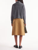 Maison Kitsune` Fox Patch Ribbed Knit Jumper