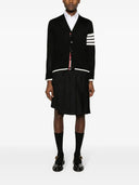 Thom Browne Cardigan With 4 Stripe Detail
