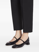 Lanvin Leather Ballet Flats With Wedge Heels