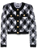 Balmain checkte Jacke