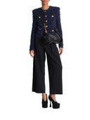 Balmain Short Tweed Strickjacke