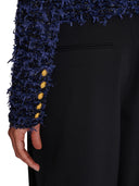 Balmain Short Tweed Strickjacke