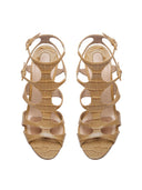 Tom Ford Paradis Cage Sandal In Polished Crocodile Leather