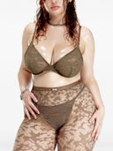 Diesel X Fenty By Rihanna C Camo Lace Plunge Bra