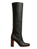 Khaite Knee High Boot In Willow