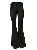 Gcds Flared Velvet Pants With Choker
