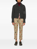 Thom Browne Raven And Roses Cotton Trousers