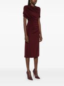 Stella Mccartney Midi Dress With Draped Cape