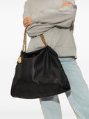 Stella Mccartney Eco Shaggy Deer Tote With Gold Colored Chain