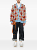 Drole De Monsieur Cardigan Le Cardigan Mohair Géométrique